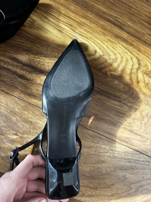 czółenka buty na niskim obcasie