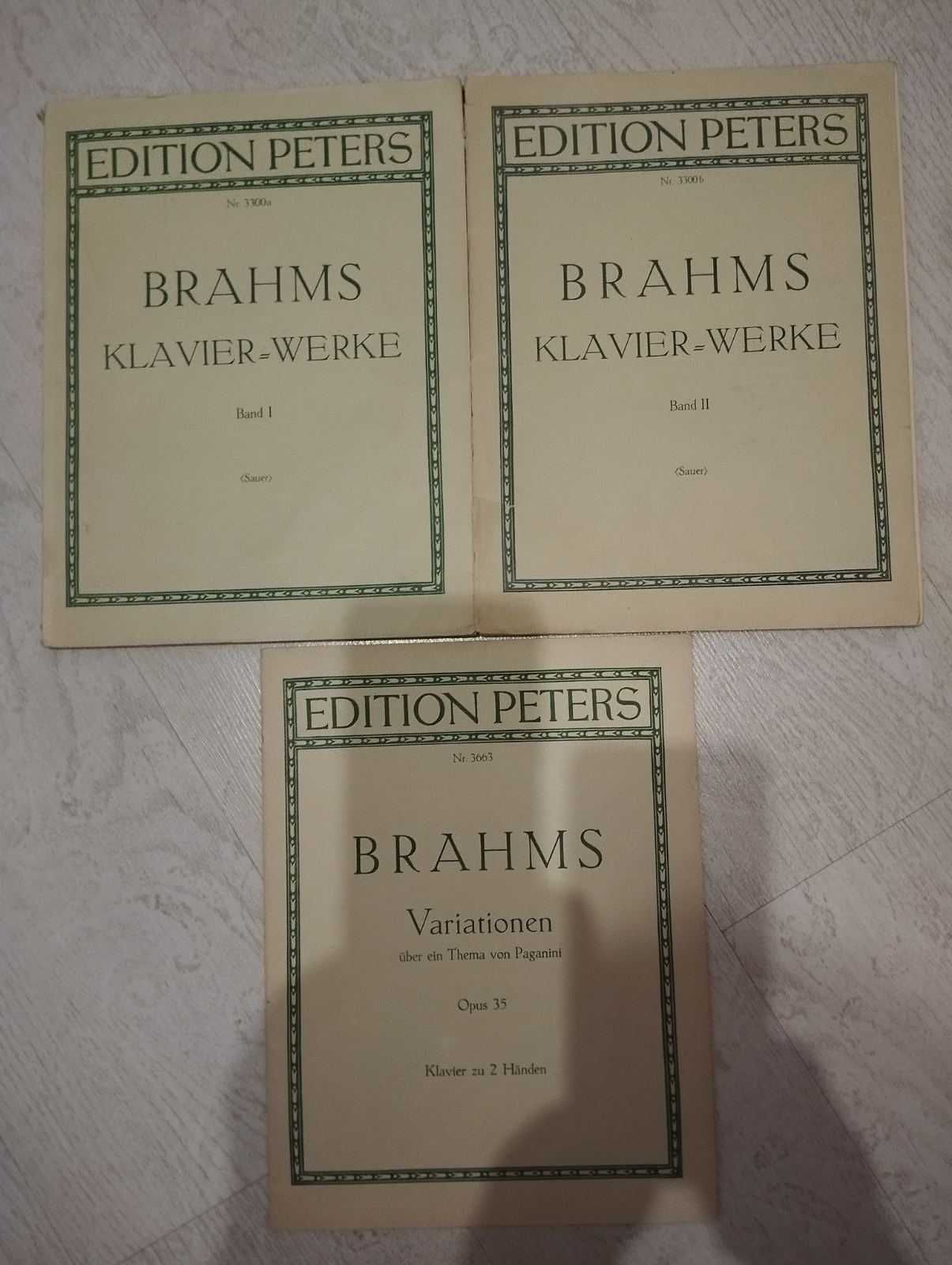 Ноты от Edition Peters  Произведения  И. Брамса.