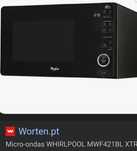 Microondas whirpool MWF421 como novo