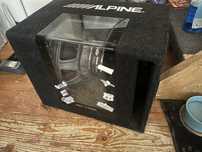 Subwoofer Alpine 1244-bp + wzmacniacz Sony 1000W