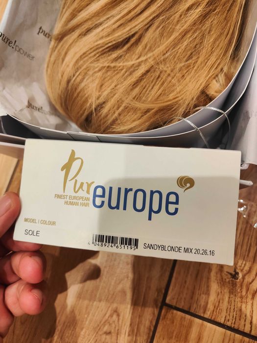 Peruka z włosa naturalnego Pure Europe Sandyblonde