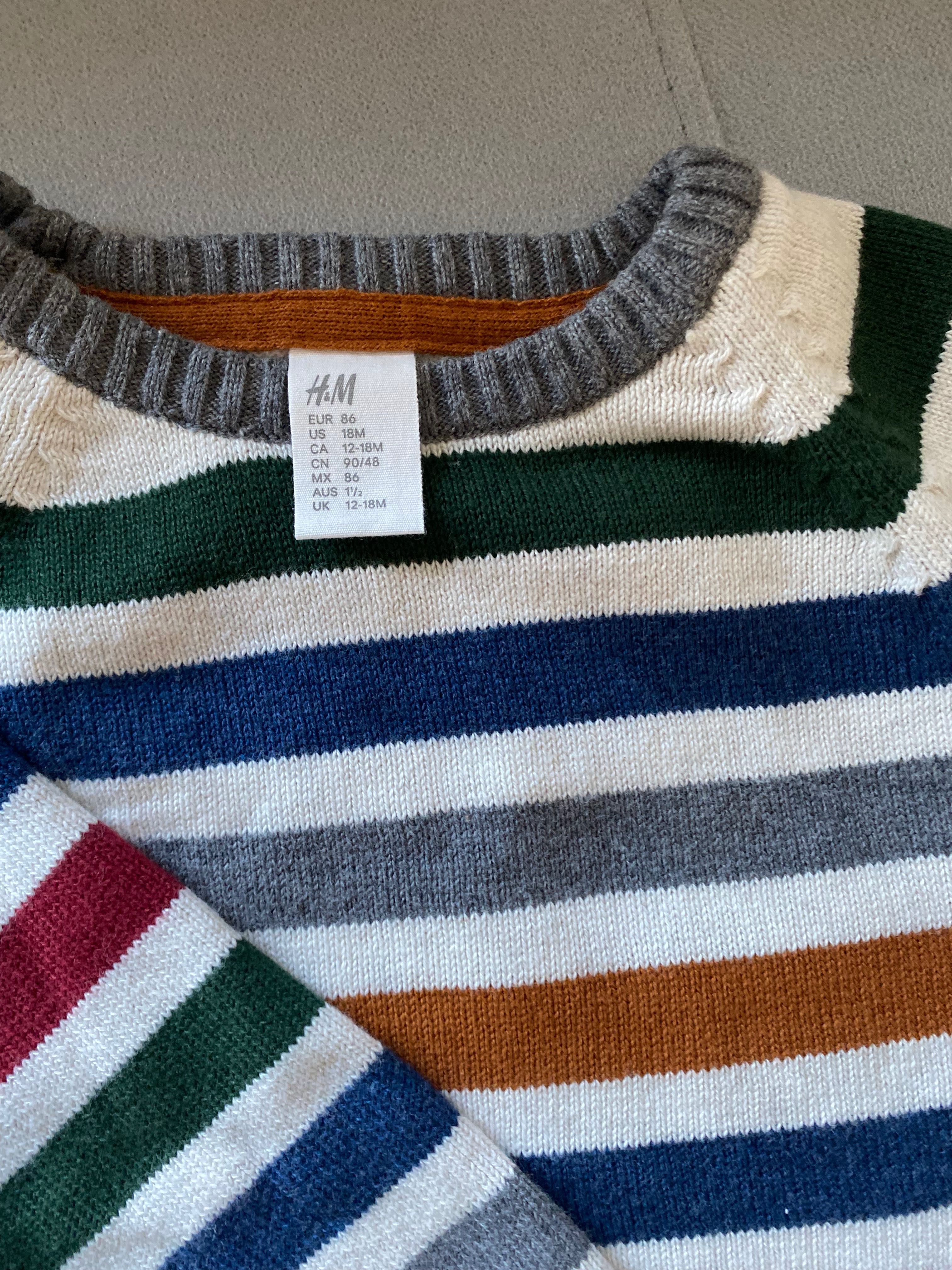 Sweter chłopięcy H&M rozmiar 86 stan idealny