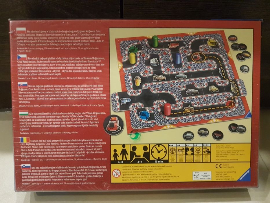 GRA planszowa LABYRINTH JUNIOR CARS 3 Ravensburger