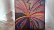 Quadro de flor colorida.