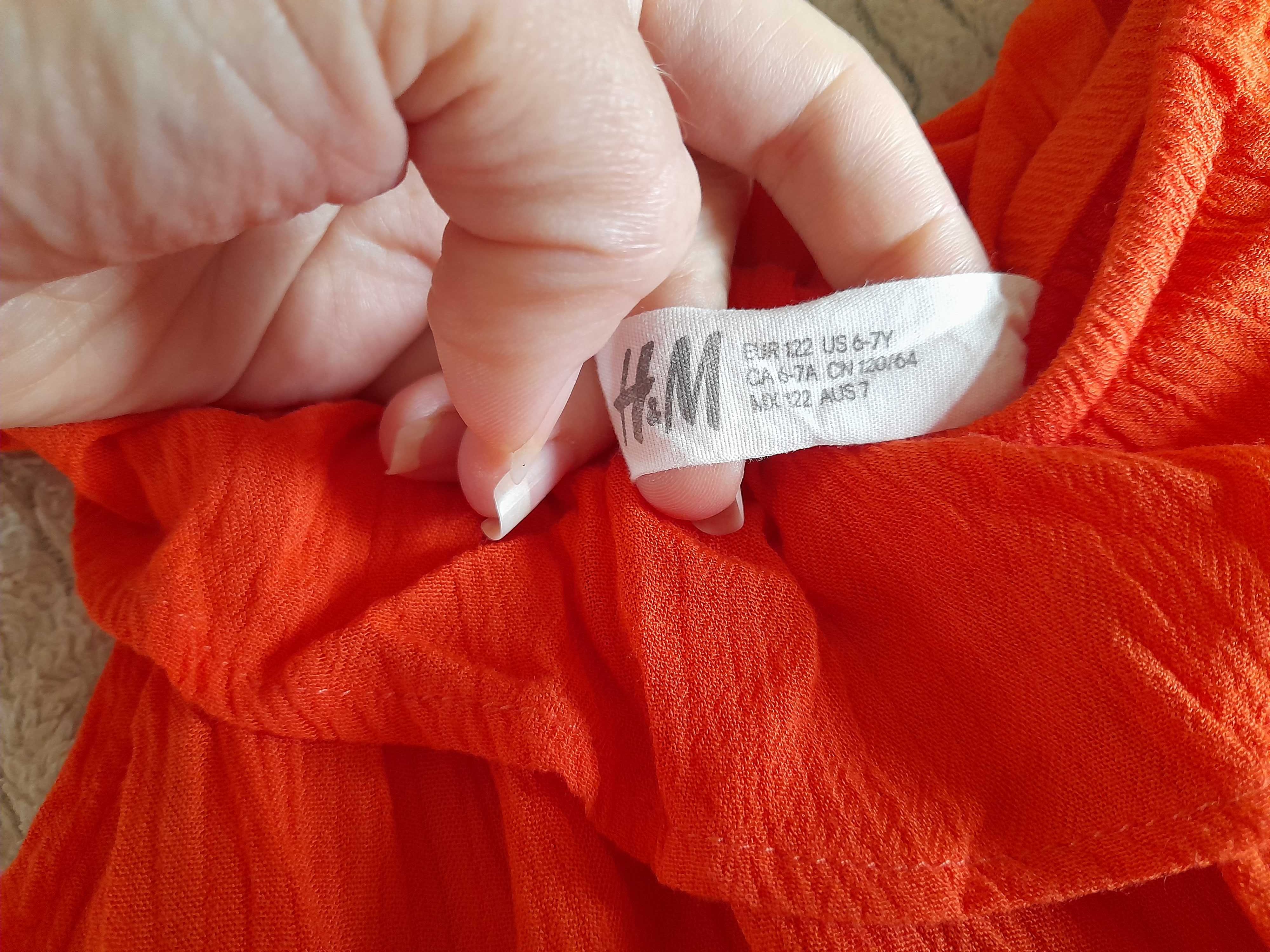 3 kombinezony letnie na lato dziewczęce r. 116/122 h&m kombinezon letn