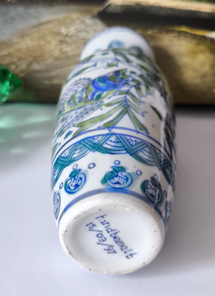 Wazon ręcznie malowany piękna stara porcelana