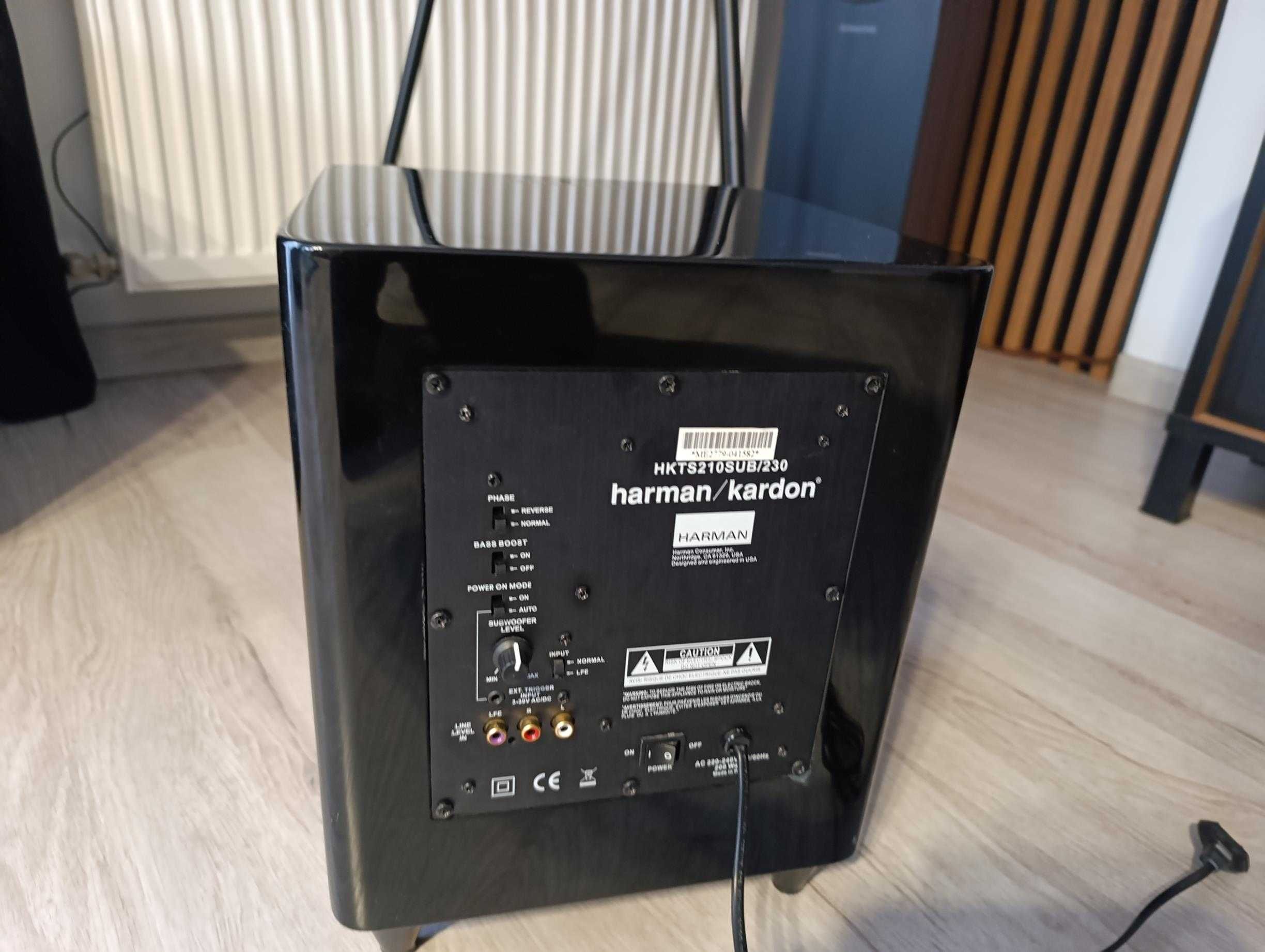 Subwoofer Bas HK aktywny Harman Kardon HKTS 210 /230 Czarny black