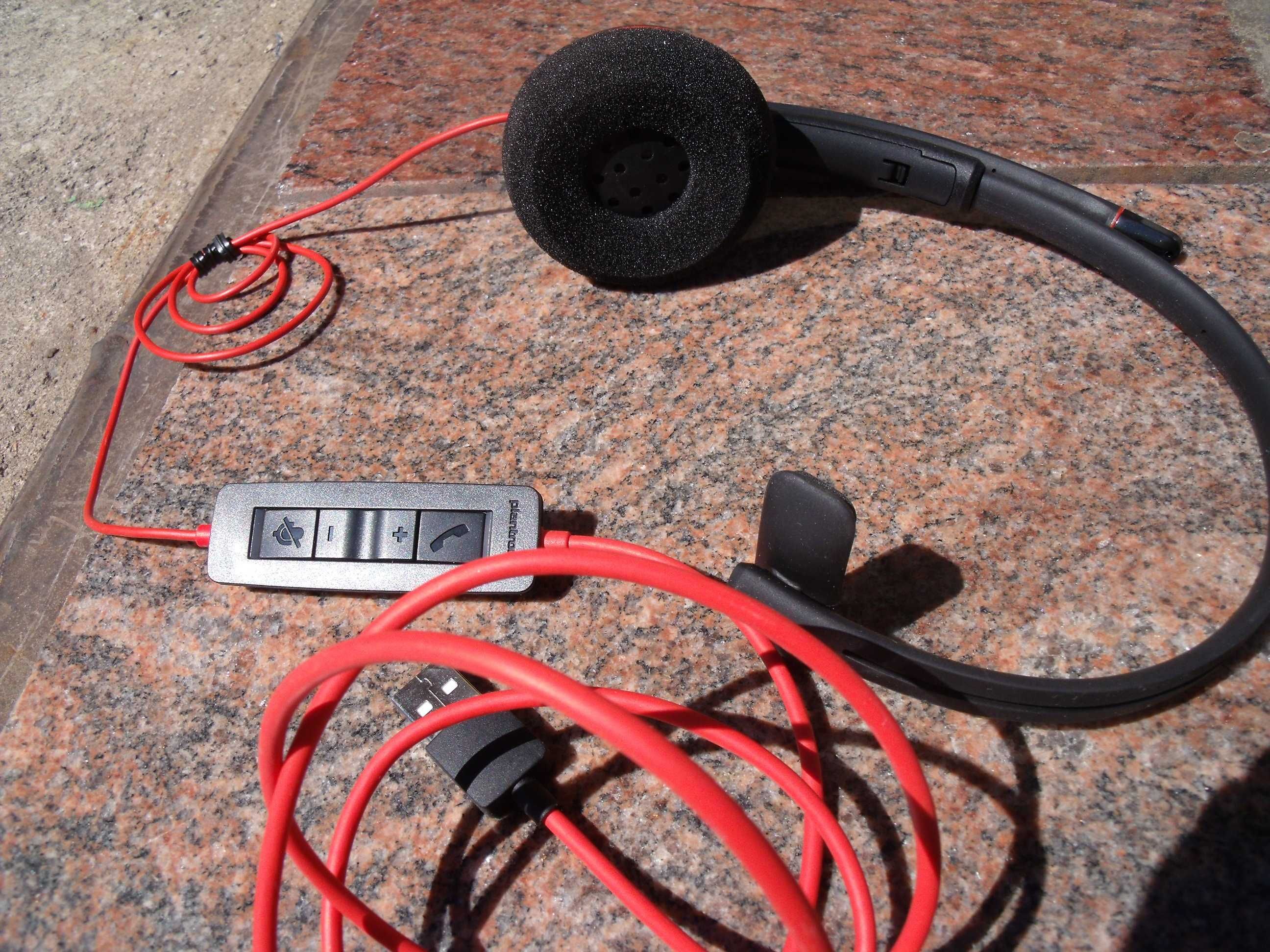 Słuchawki nauszne z mikrofonem, Plantronics, Blackwire C3220 USB, nowe