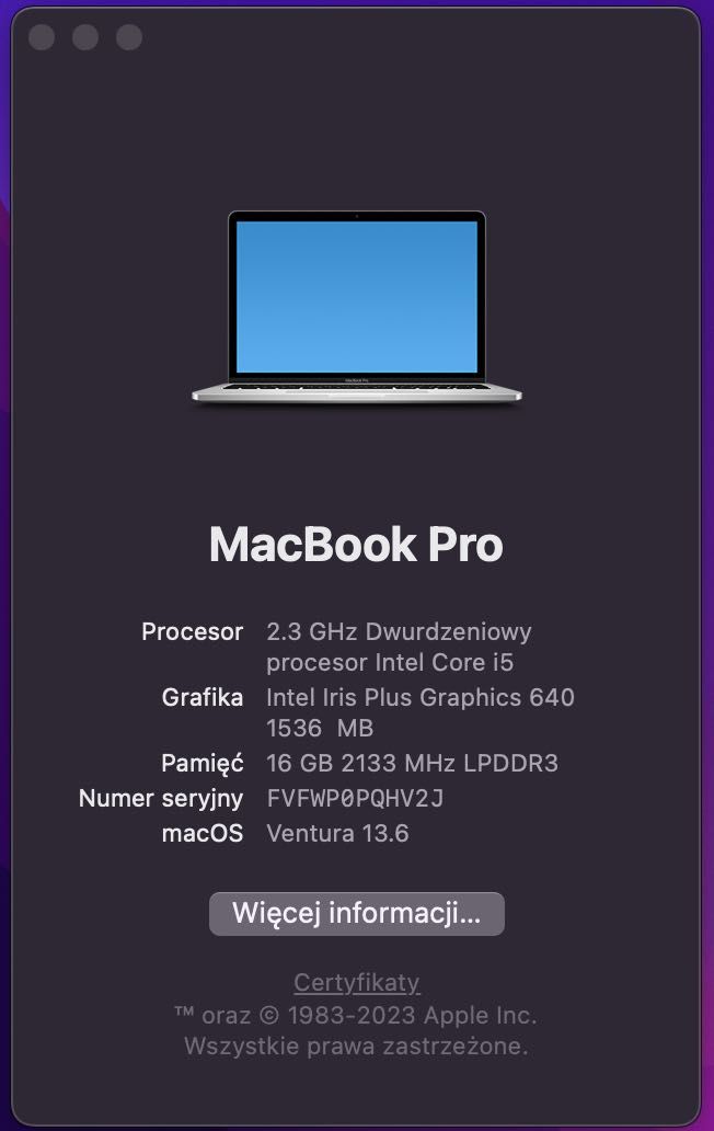 Apple MacBook Pro // A1708 // i5 // 16GB RAM // 256GB
