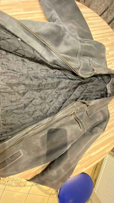 Kurtka skórzana męska zimowa jesienna wiosenna duży rozmiar 2XL