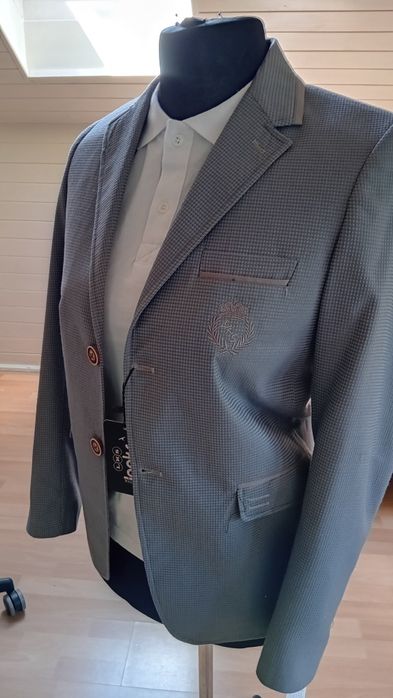 Marynarka młodzieżowa chłopięca szara nowa