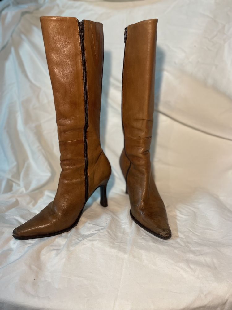 Botas em pele de cano alto nº36 FOREVA