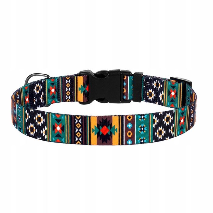 Wzorzysta Obroża Dla Psa Zielony Rozmiar S