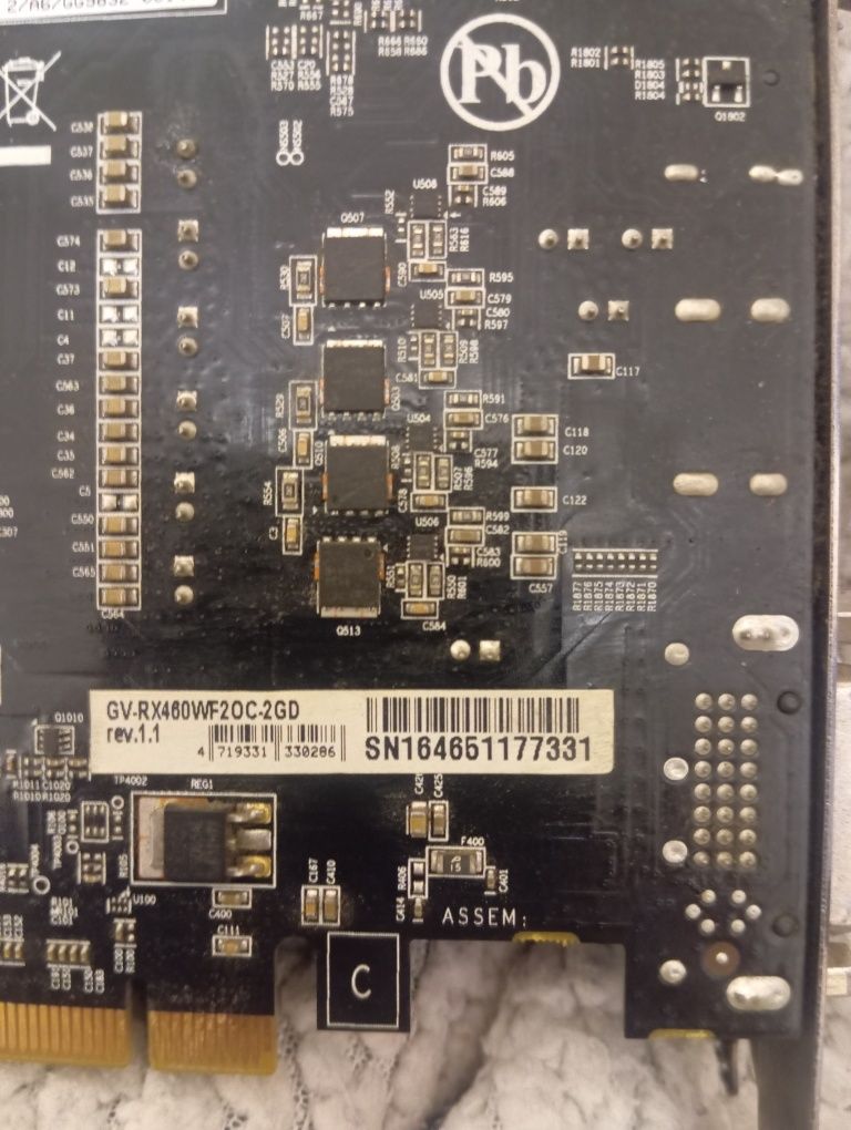 Видеокарта Gigabyte PCI-Ex Radeon RX 460 Windforce OC 2GB GDDR5 (128bi