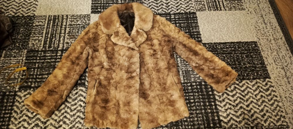 Futro naturalne rozmiar M stan bardzo dobry