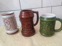 Kufle PRL porcelana