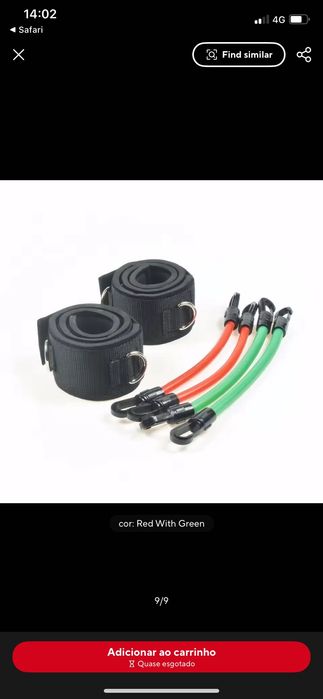 Elásticos para treino de sprint, velocidade e agilidade