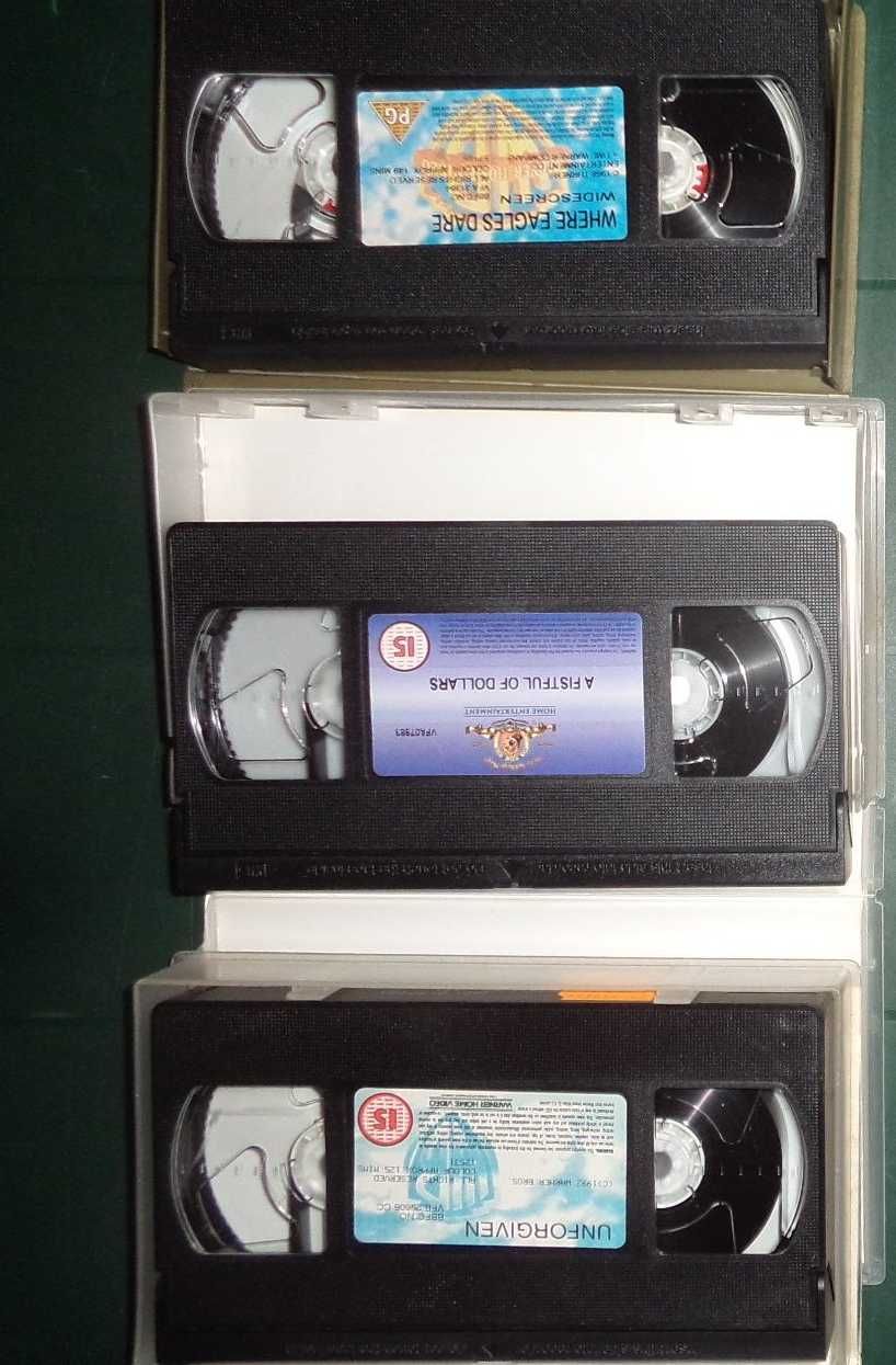 3x western Clint Eastwood VHS 2001 NIESPRAWDZONE - TANIO