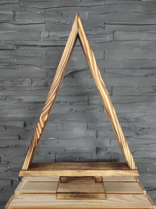 Choinka drewniana 53cm opalana