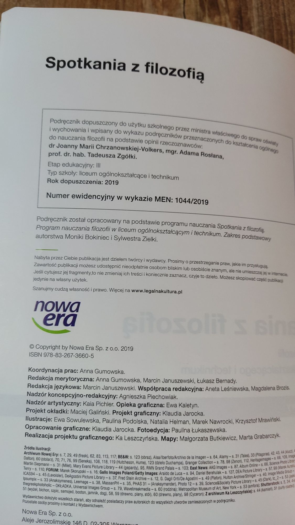 Spotkania z filozofią - zakres podstawowy, Nowa Era