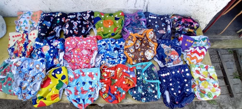 Fraldas de pano reutilizáveis (22 capas)