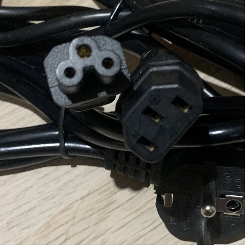 Przewód Zasilający 3pin Laptop Kabel 1,2 drukarka Koniczynka