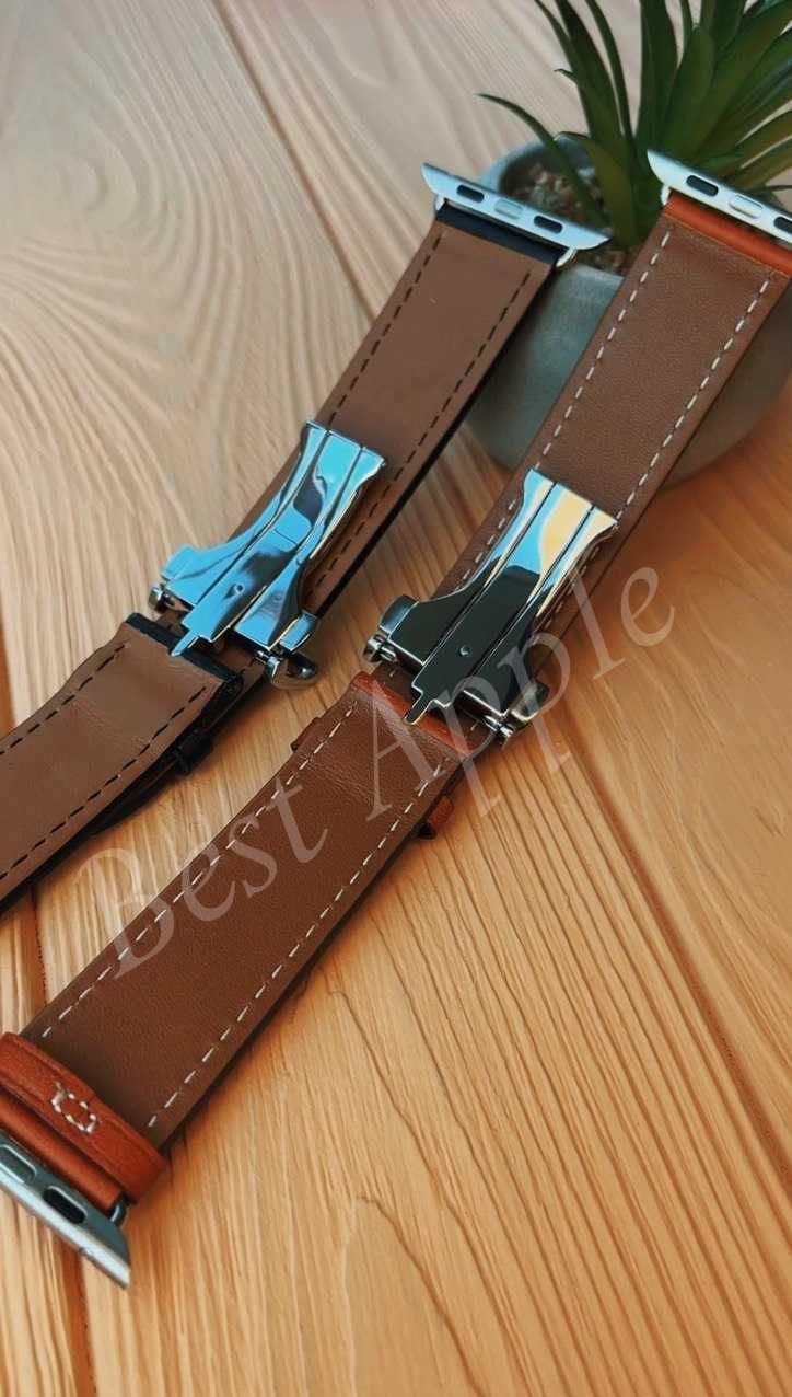 Кожаный Ремешок Single Tour Hermes Deployment Buckle,Apple Watch 38/42