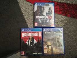 Zestaw gier ps4 gra gry Mafia 3 Wolfenstein 2 Titanfall 2