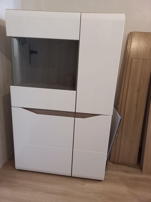 Witryna biały połysk, sonoma