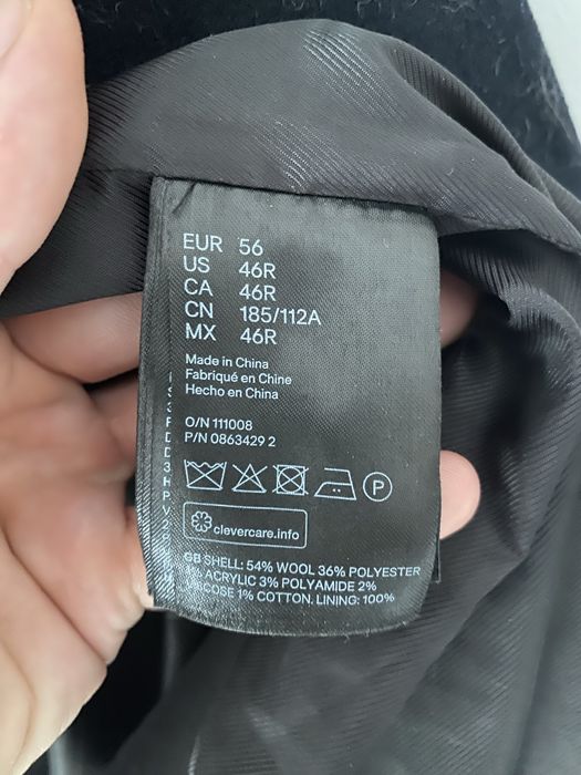 Пальто темно синє бу