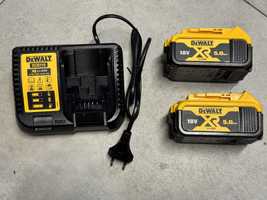 2x akumulator DeWalt 5Ah + ładowarka DCB115