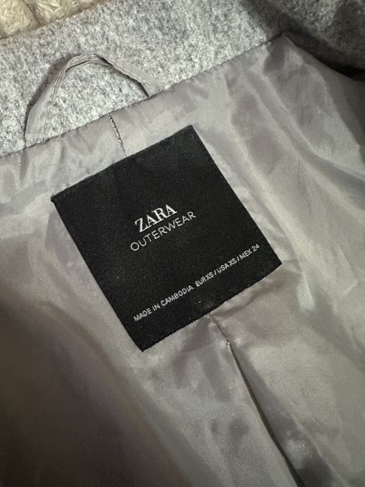 Пальто шерстяне zara