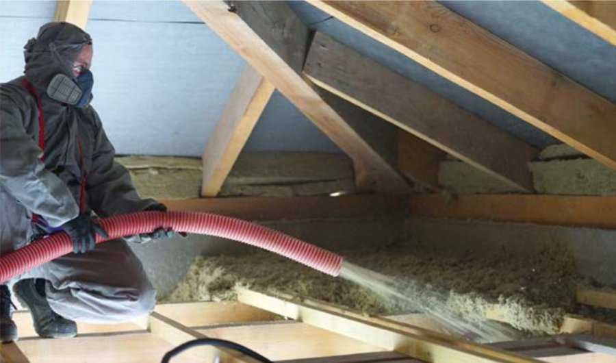Wełna celuloza Izolacje wdmuchiwane, ocieplenie poddaszy