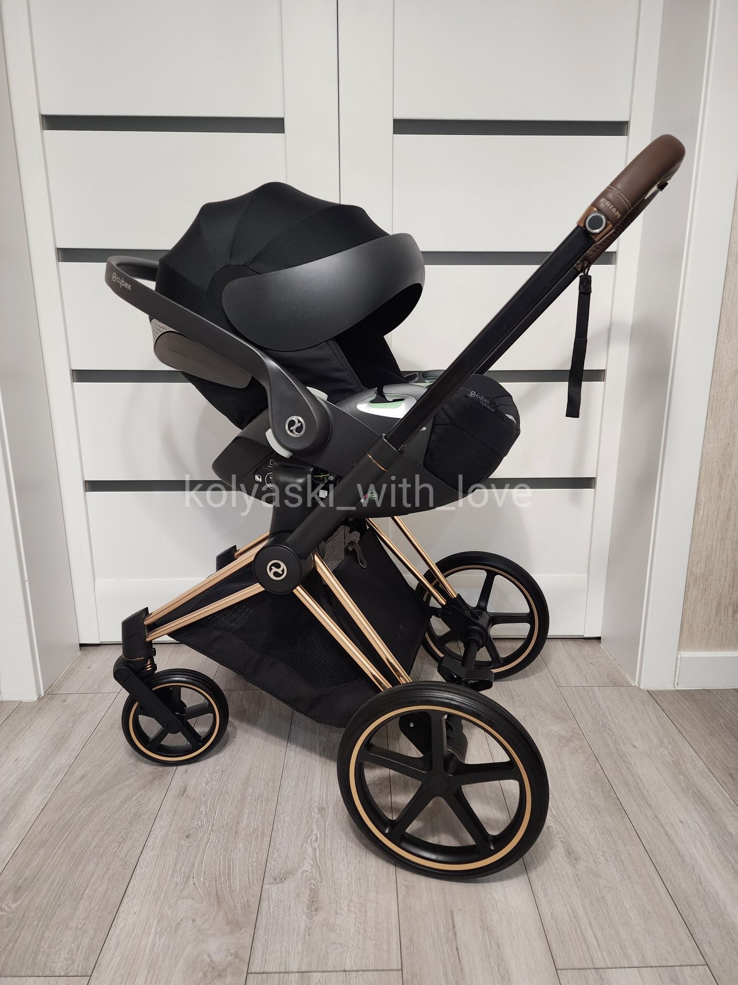 2024 Cybex Priam 4.0 sepia black Сайбекс Пріам чорна візочок візок