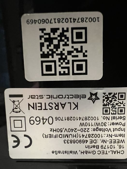 увлажнитель воздуха Klarstein