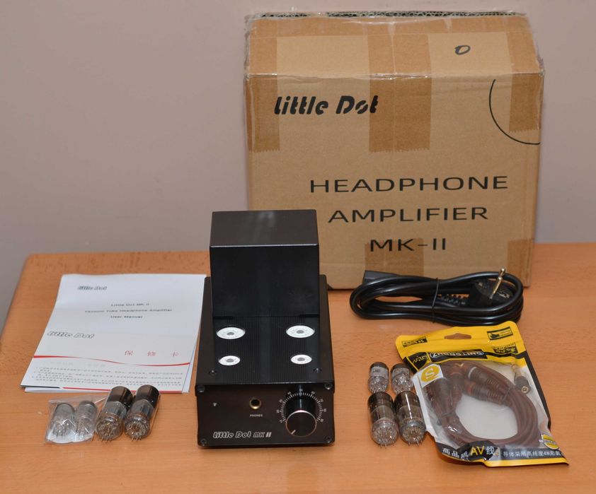 Wzmacniacz słuchawkowy lampowy Little Dot MKII + dodat. świetne lampy