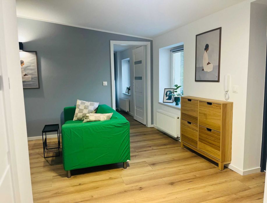 40m2, NOWE dwa pokoje z jadalnią