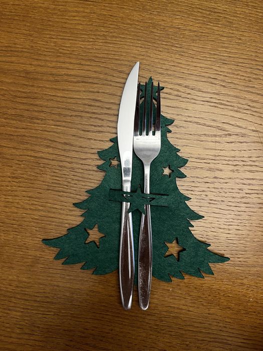 Świąteczne etui na sztućce