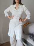 Jasnozielona sukienka koszulowa Gerry Weber, M, len