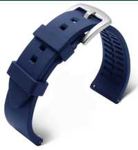 Bracelete Silicone Azul 20mm