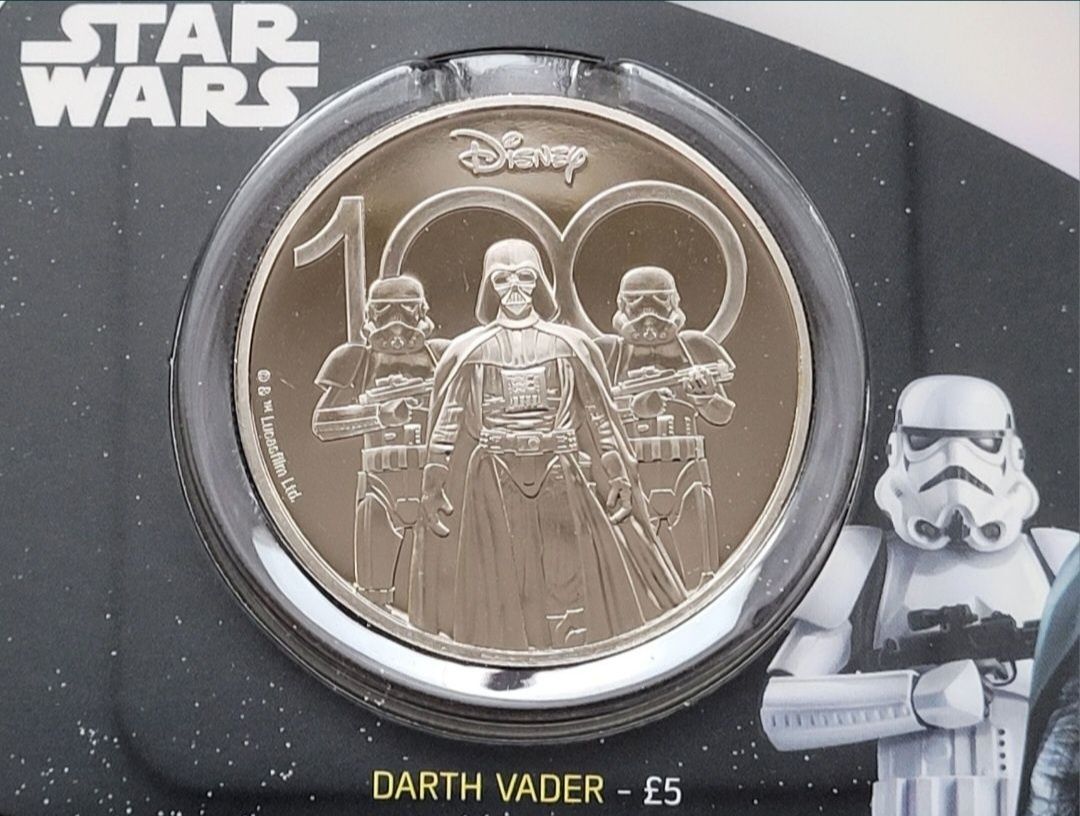 Moneta 5 funtów z 2023 r - Gwiezdne wojny - Darth Vader