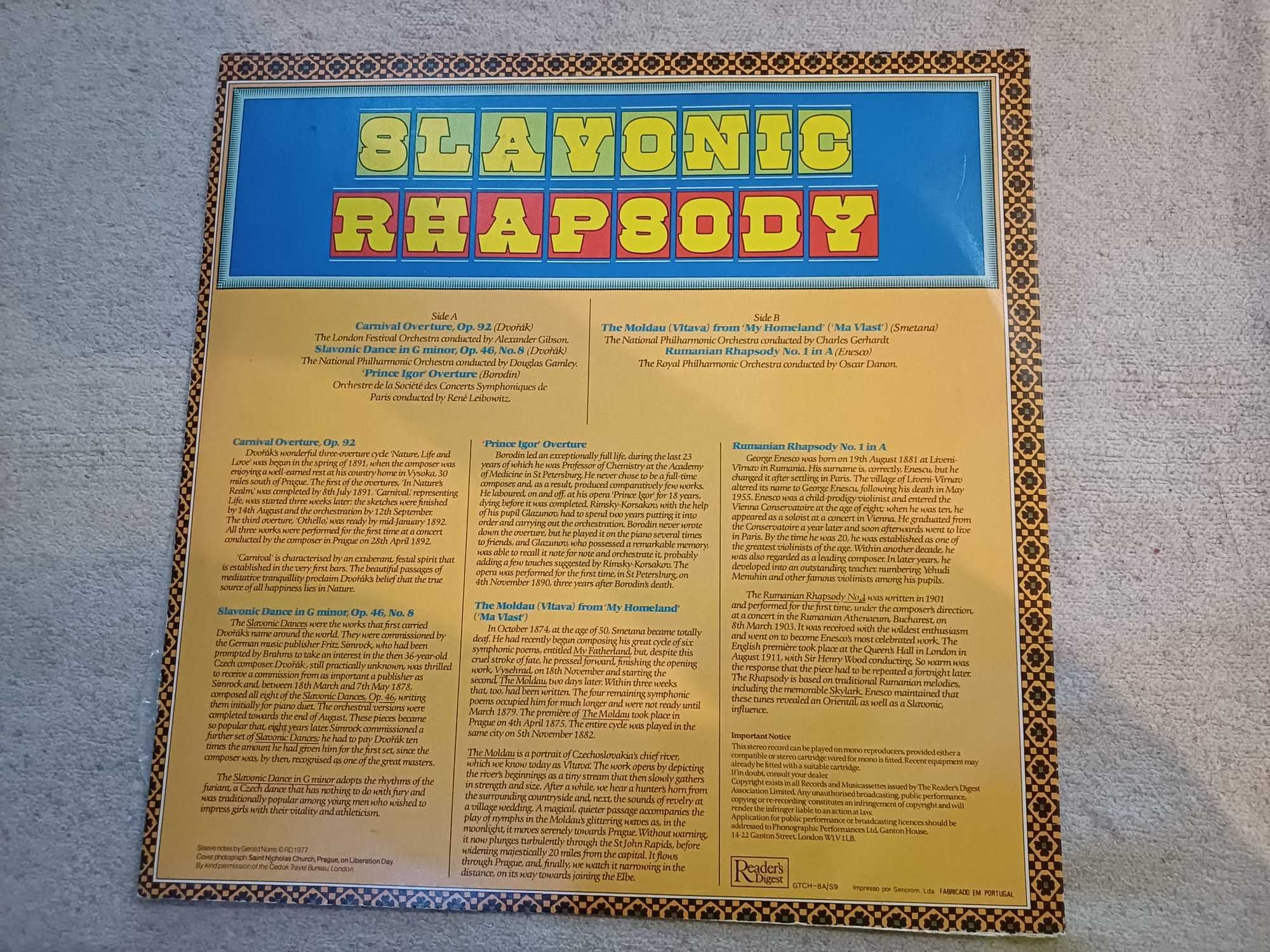 Vinil - Slavonic Rhapsody, Dvořák, Borodin, Smetana, Enescu