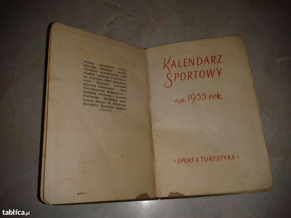 Kalendarz Sportowy na rok 1955