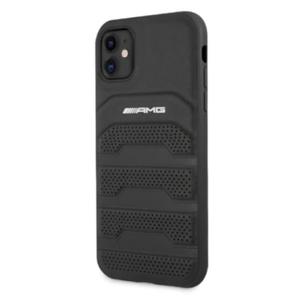 AMG AMHCN61GSEBK iPhone 11 / Xr 6,1"czarny/black hardcase Leather