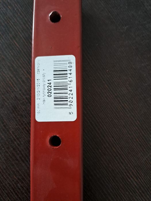 Hak prosty kolor czerwony