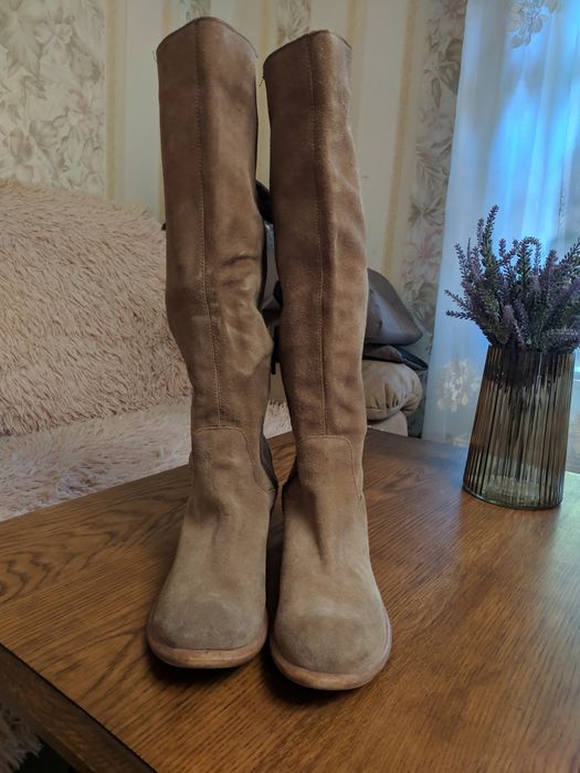 Сапоги замшевые размер 41