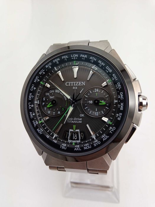 Citizen GPS Attesa CC1086-50E Eco-Drive титан вечник сапфир будильник