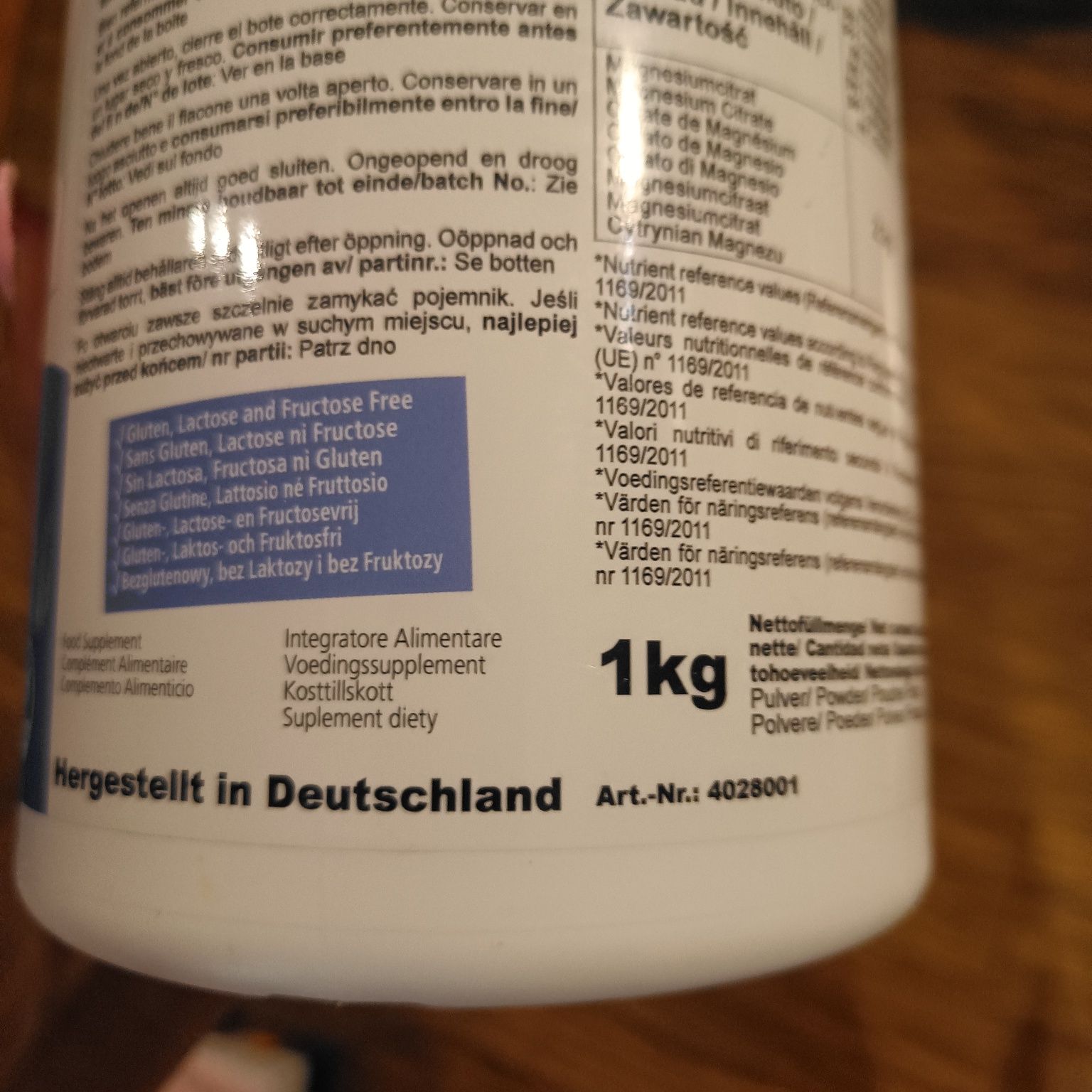Cytrynian magnezu proszek 1 kg