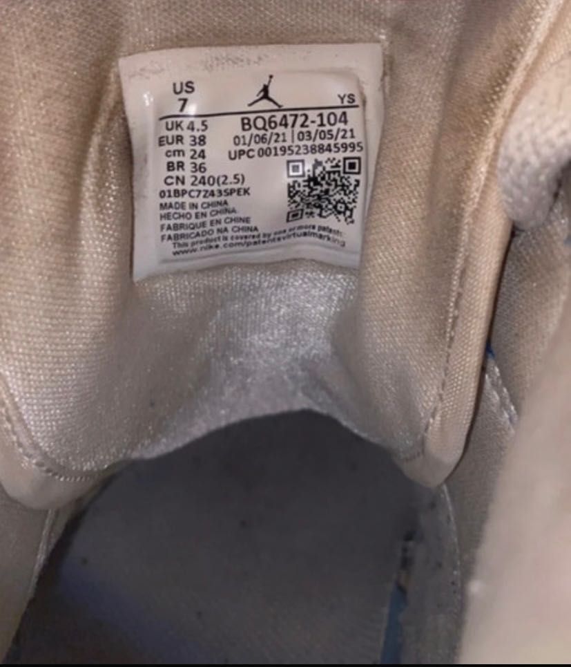 buty damskie oryginalne nike air jordan kentucky blue mid 1