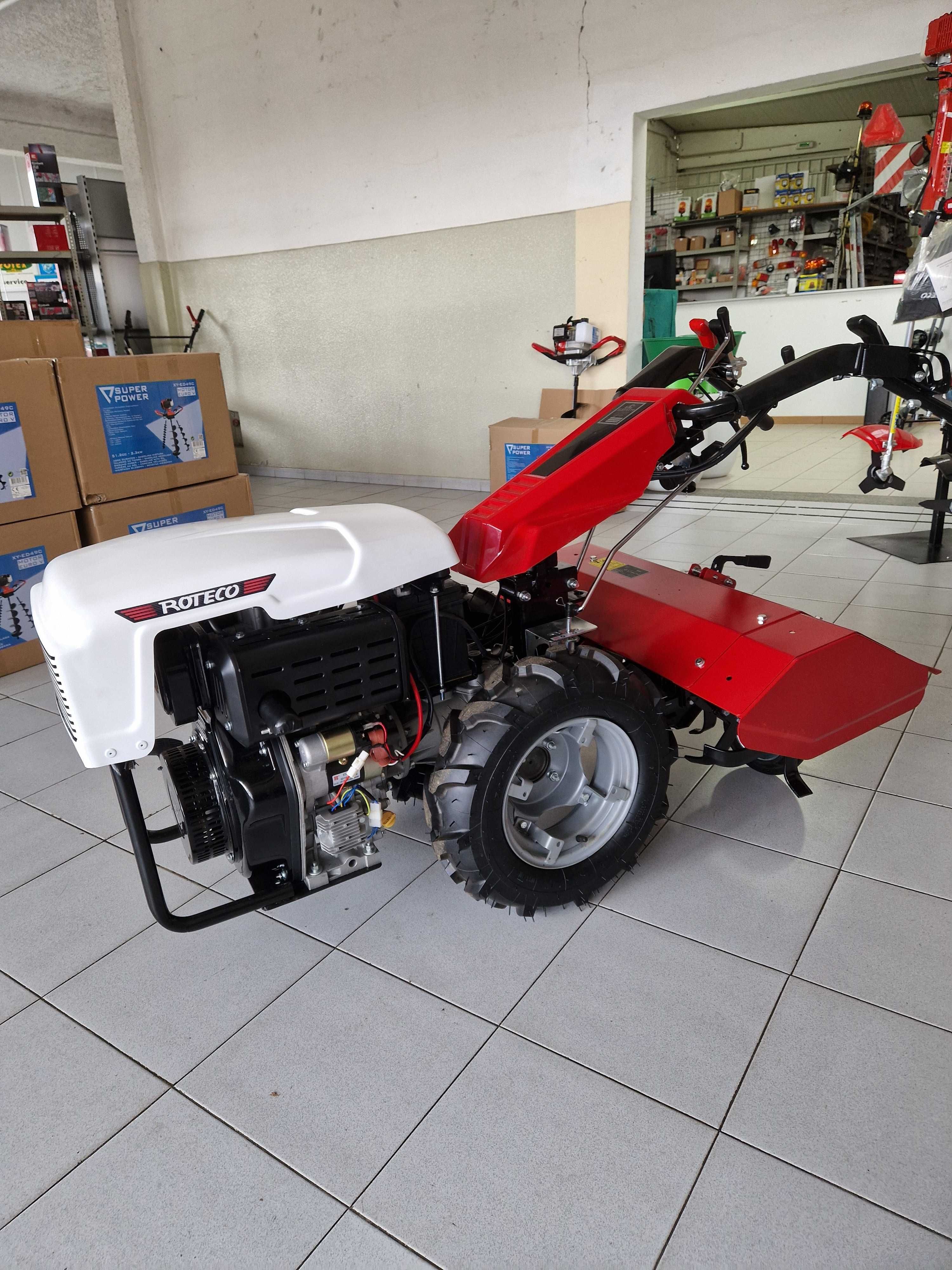 Motocultivador Roteco 10 cv Diesel A. eletrico e Fresa 80 cm